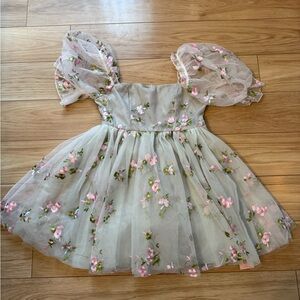 NWT Floral Embroidered Dress